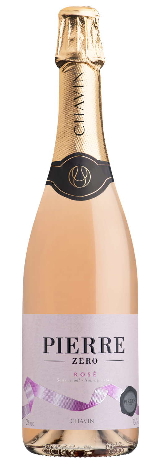 Chavin, Pierre Zero Eﬀervescent Rosé, Demi-Sec